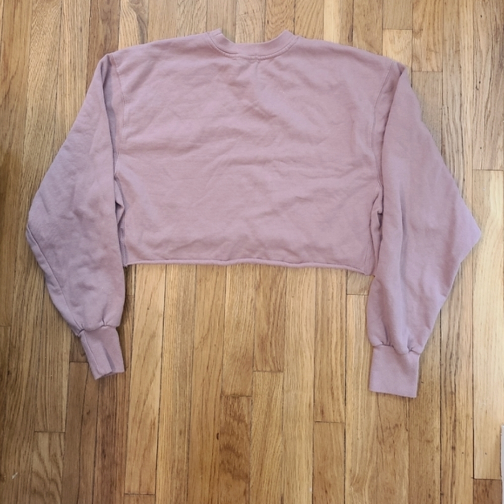 NWOT Good American Cropped and Cool Sweatshirt Sz 3 (Large) - Picture 4 of 7